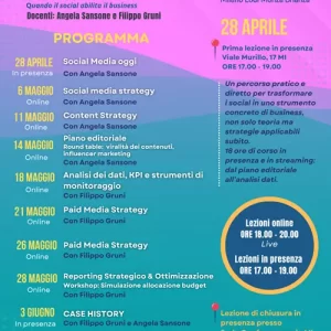 Corso Social Media Strategy | 28 aprile 2026