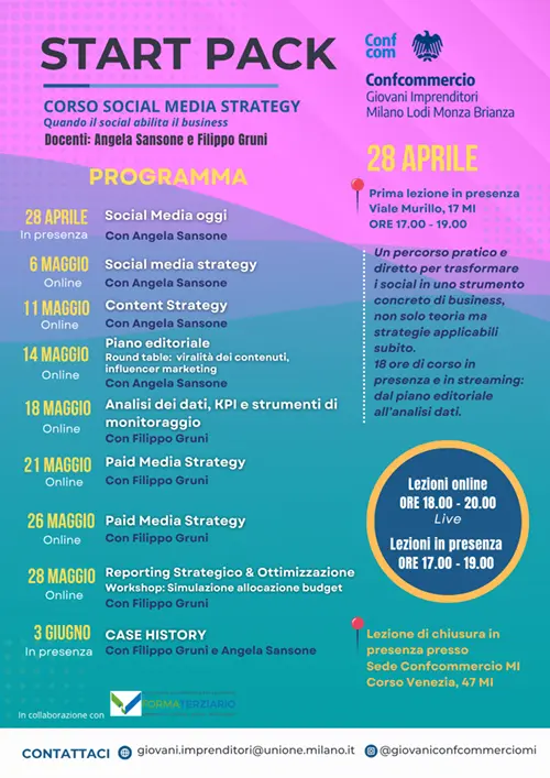 Corso Social Media Strategy | 28 aprile 2026